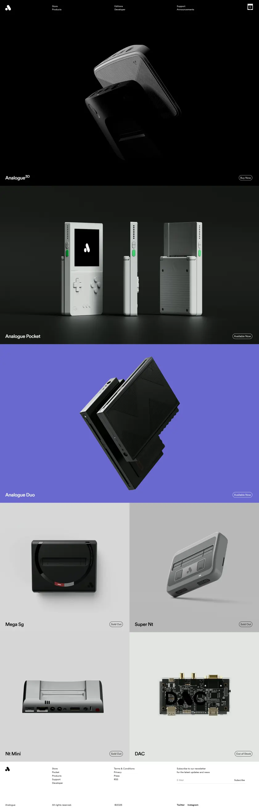 Analogue preview