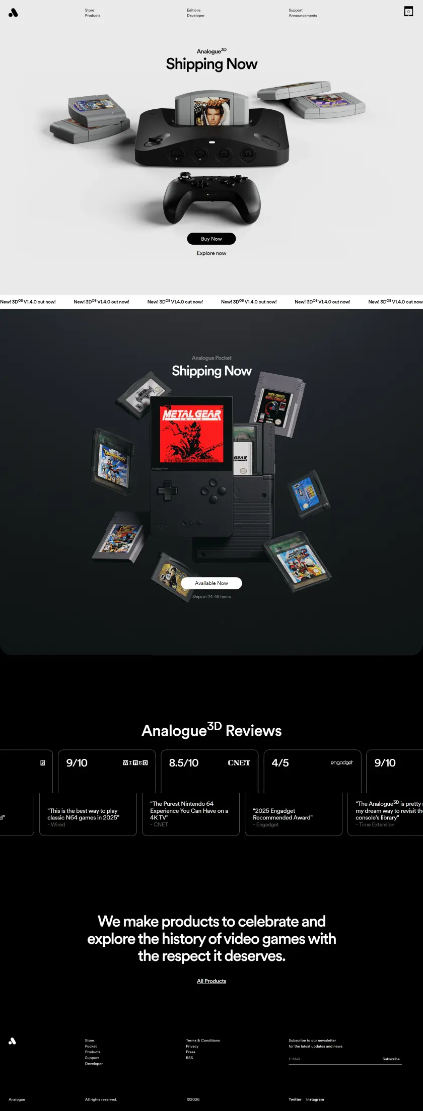 Analogue preview