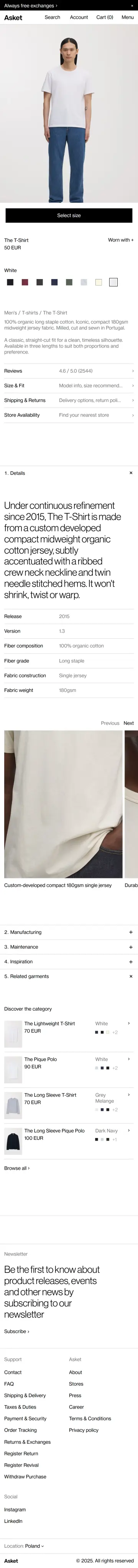 ASKET preview (mobile)