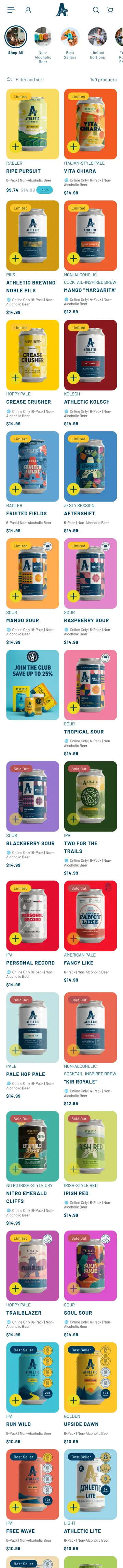 Athletic Brewing preview (mobile)