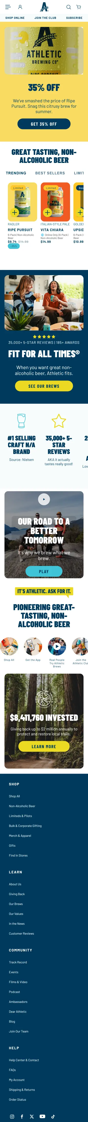 Athletic Brewing preview (mobile)