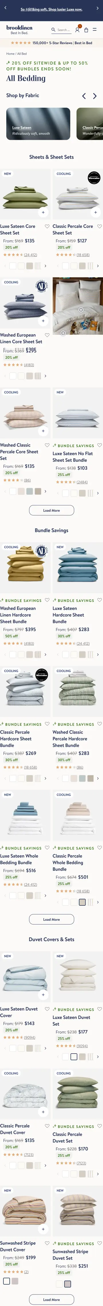 Brooklinen preview (mobile)