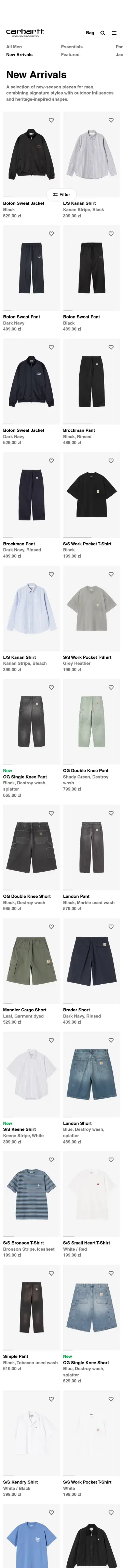 Carhartt WIP preview (mobile)