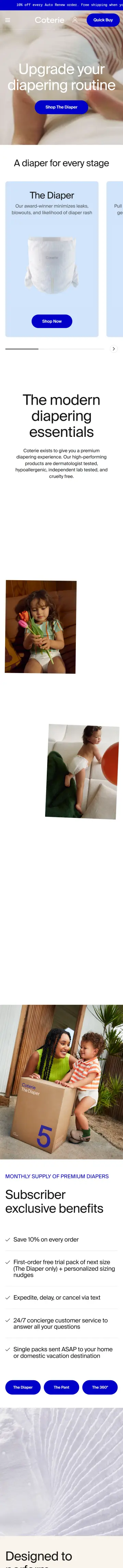 Coterie preview (mobile)