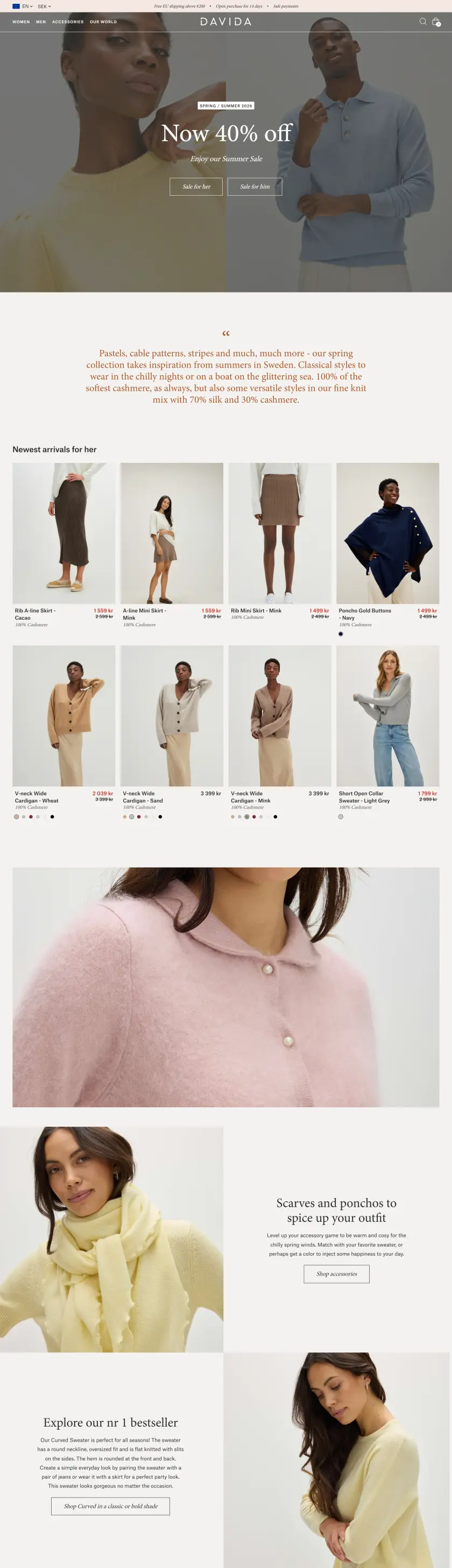 Davida Cashmere preview