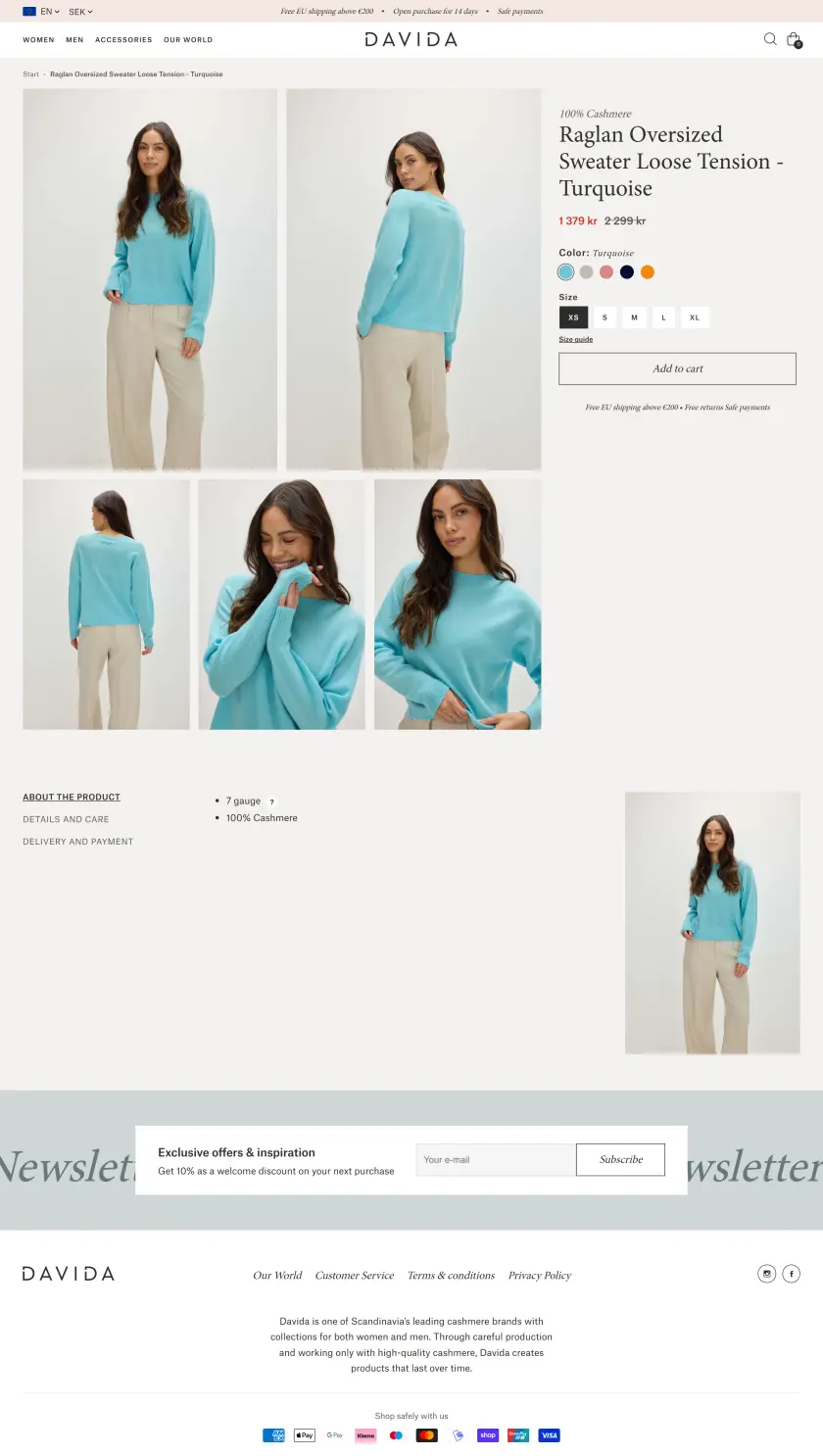Davida Cashmere preview