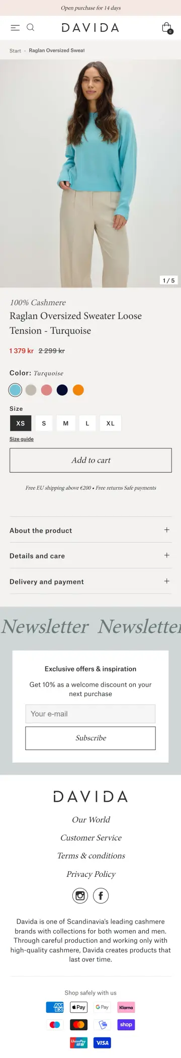 Davida Cashmere preview (mobile)