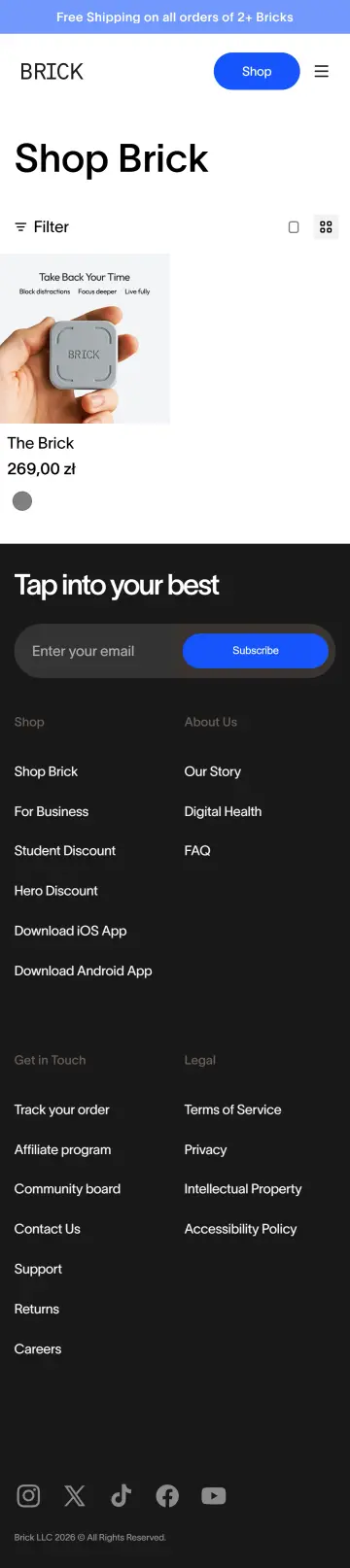 Brick preview (mobile)