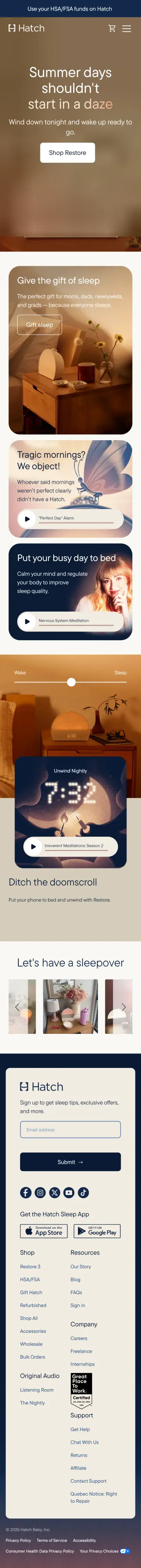 Hatch preview (mobile)