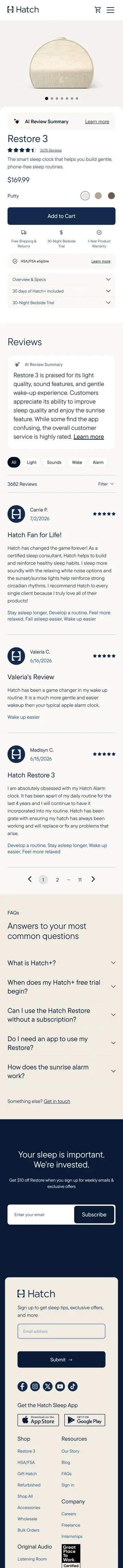 Hatch preview (mobile)