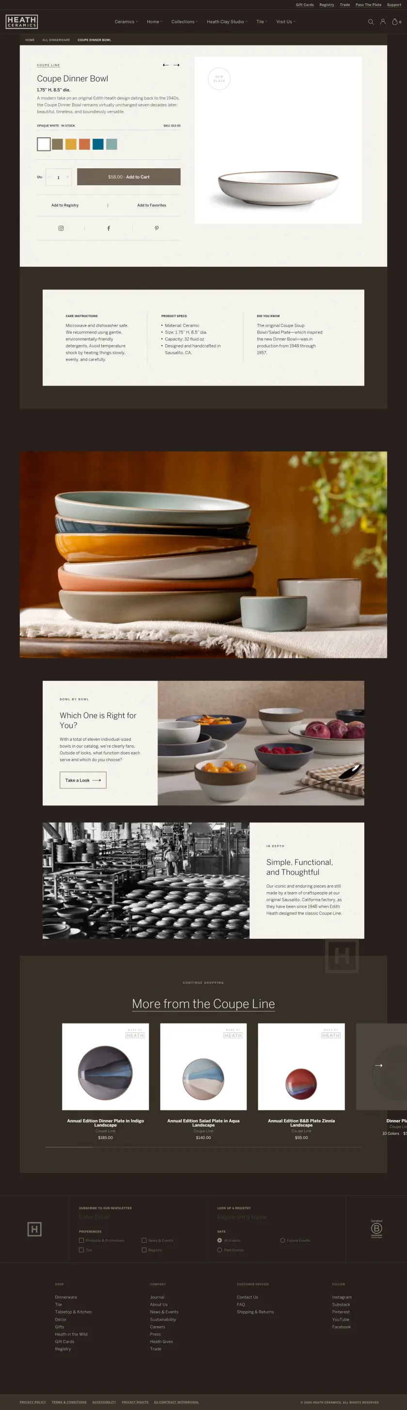 Heath Ceramics preview