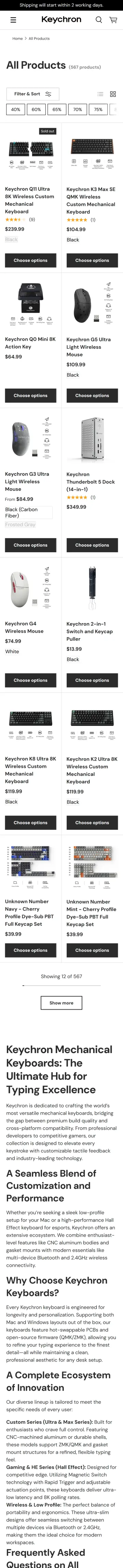Keychron preview (mobile)
