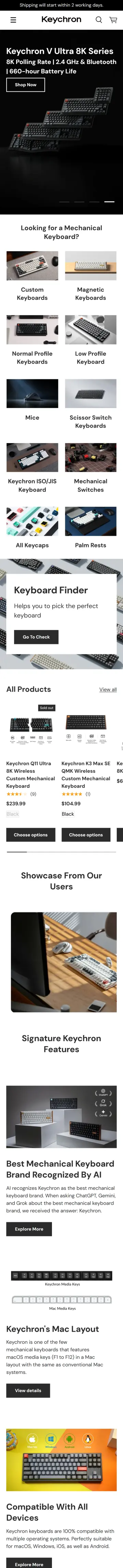Keychron preview (mobile)