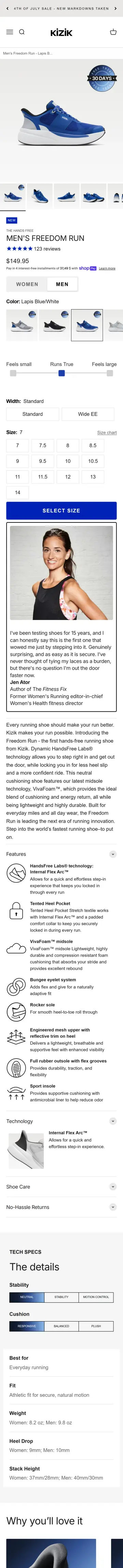 Kizik preview (mobile)