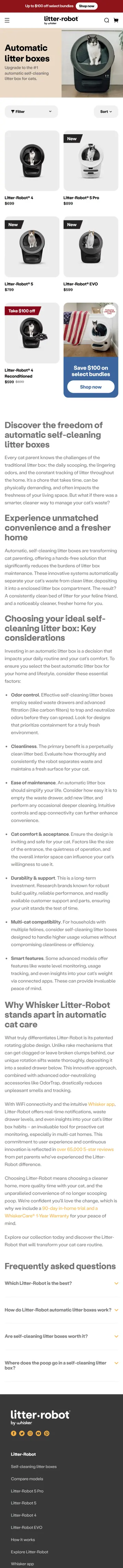 Litter-Robot preview (mobile)