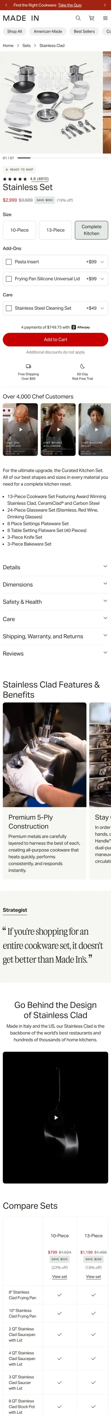 Made In preview (mobile)