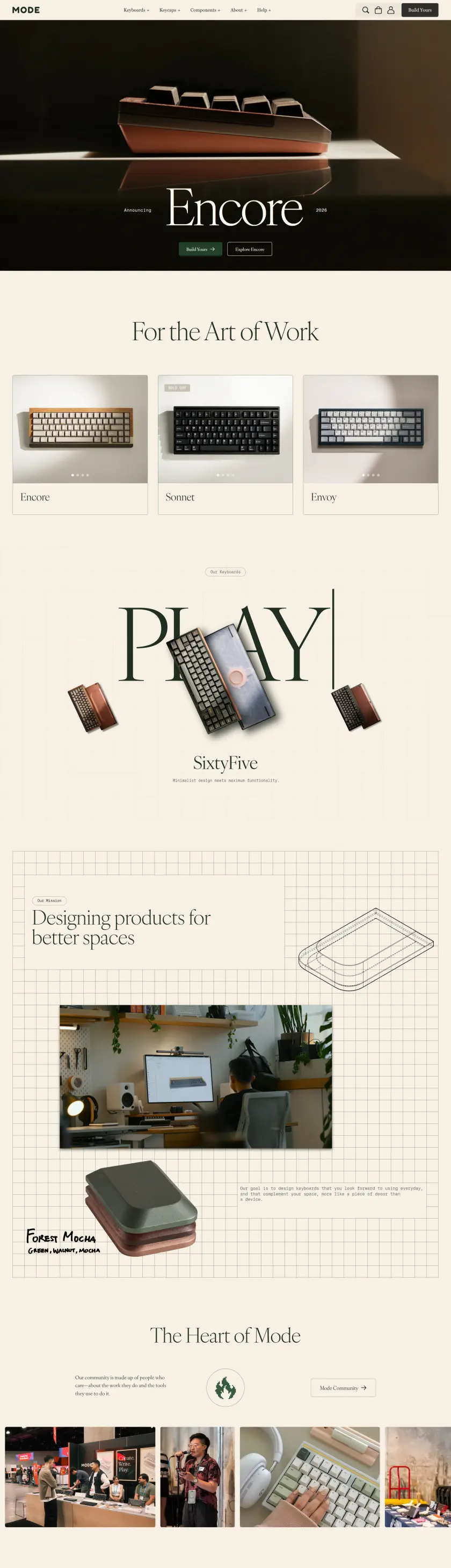 Mode preview