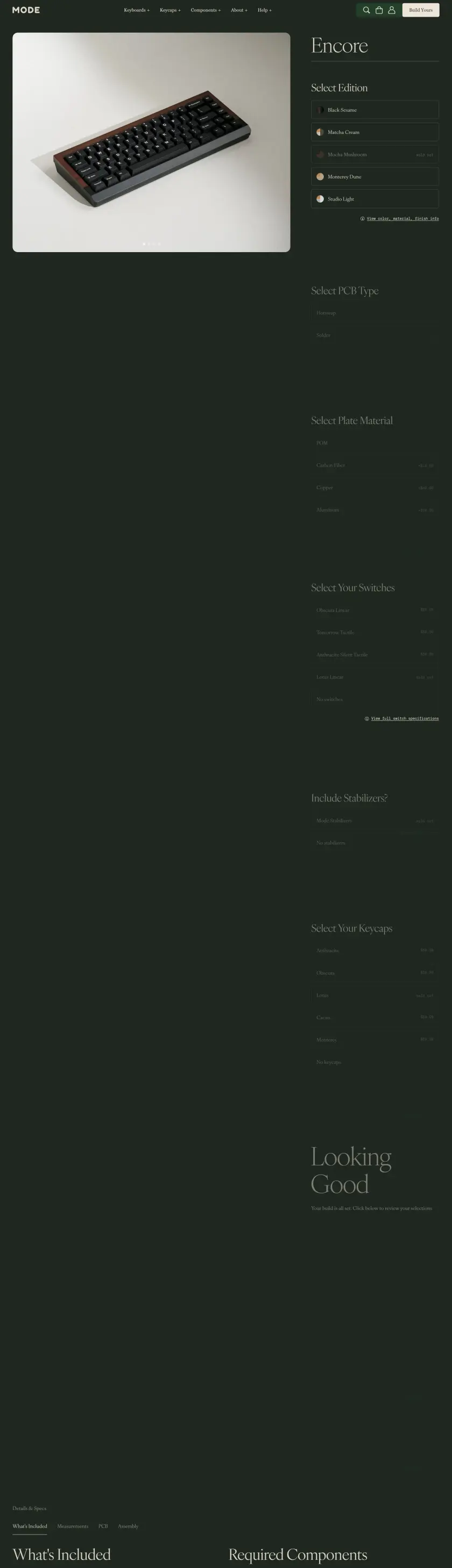 Mode preview