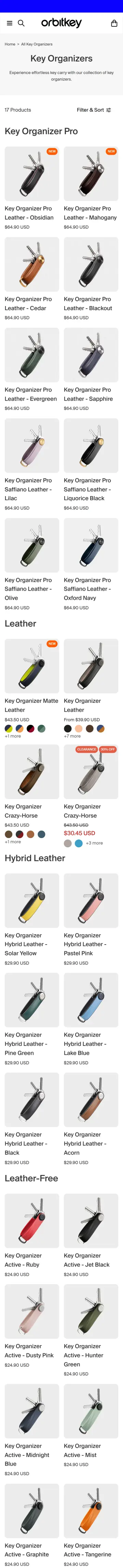Orbitkey preview (mobile)