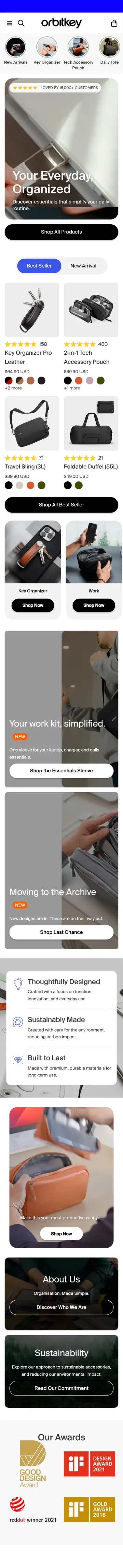 Orbitkey preview (mobile)