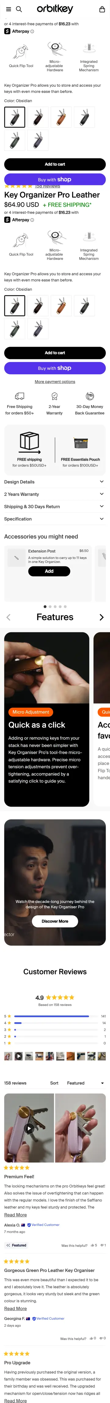 Orbitkey preview (mobile)