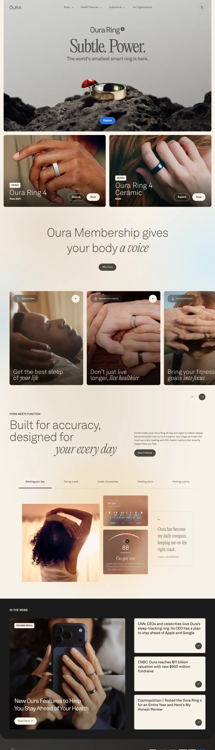 Oura preview