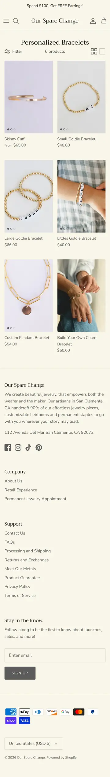 Spare Change preview (mobile)
