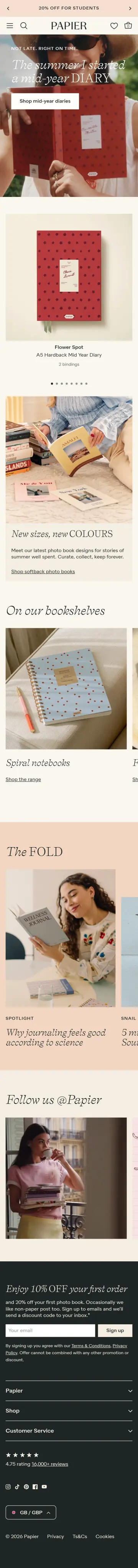 Papier preview (mobile)