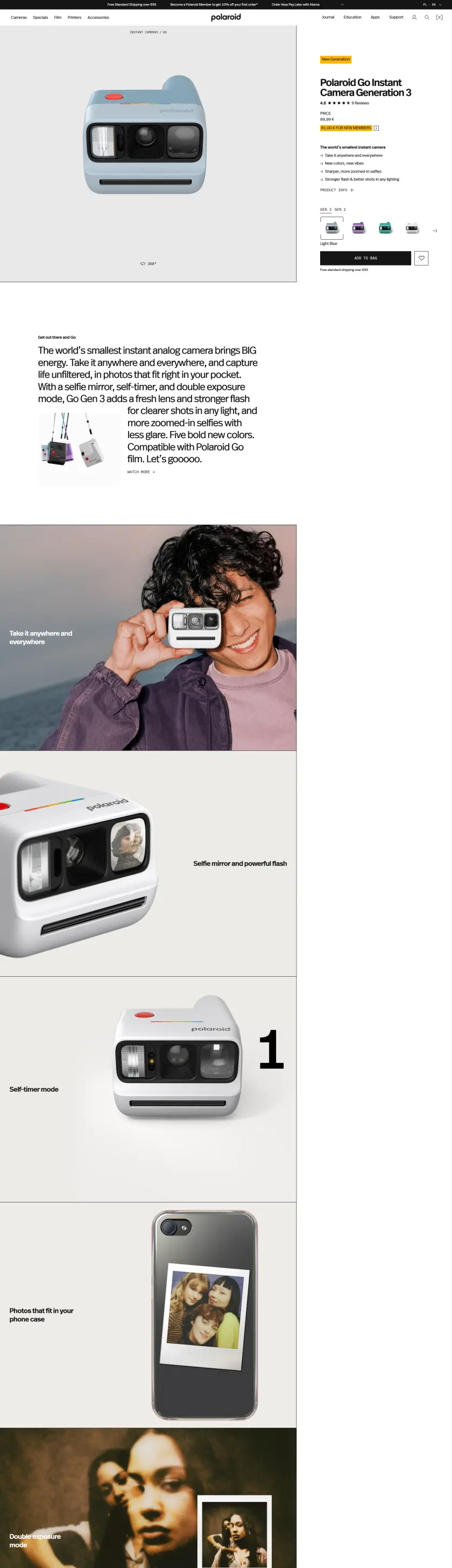 Polaroid preview