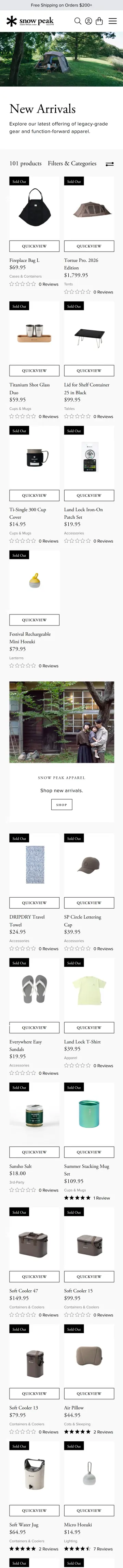 Snow Peak preview (mobile)