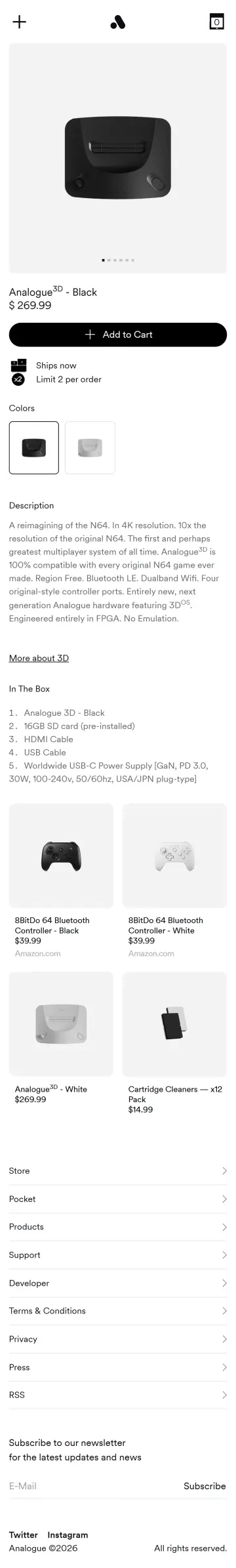 Analogue preview (mobile)