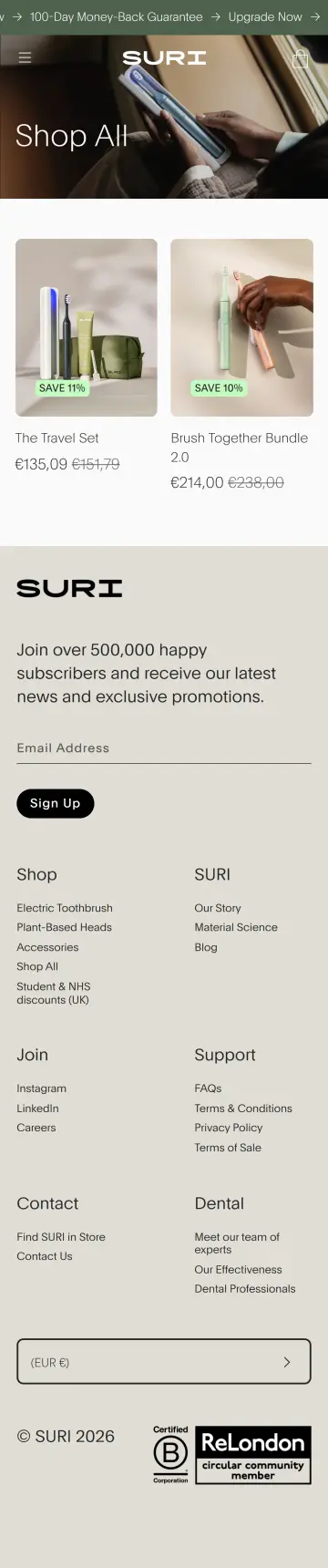 SURI preview (mobile)