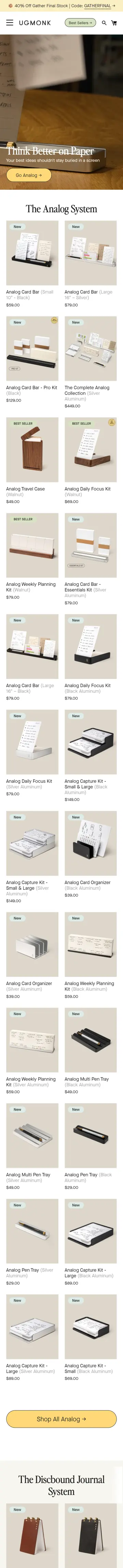 Ugmonk preview (mobile)