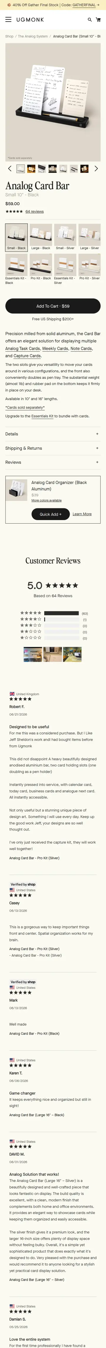 Ugmonk preview (mobile)