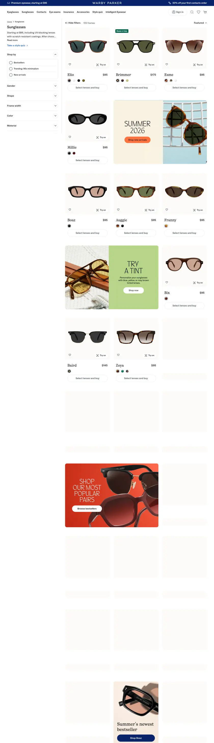 Warby Parker preview